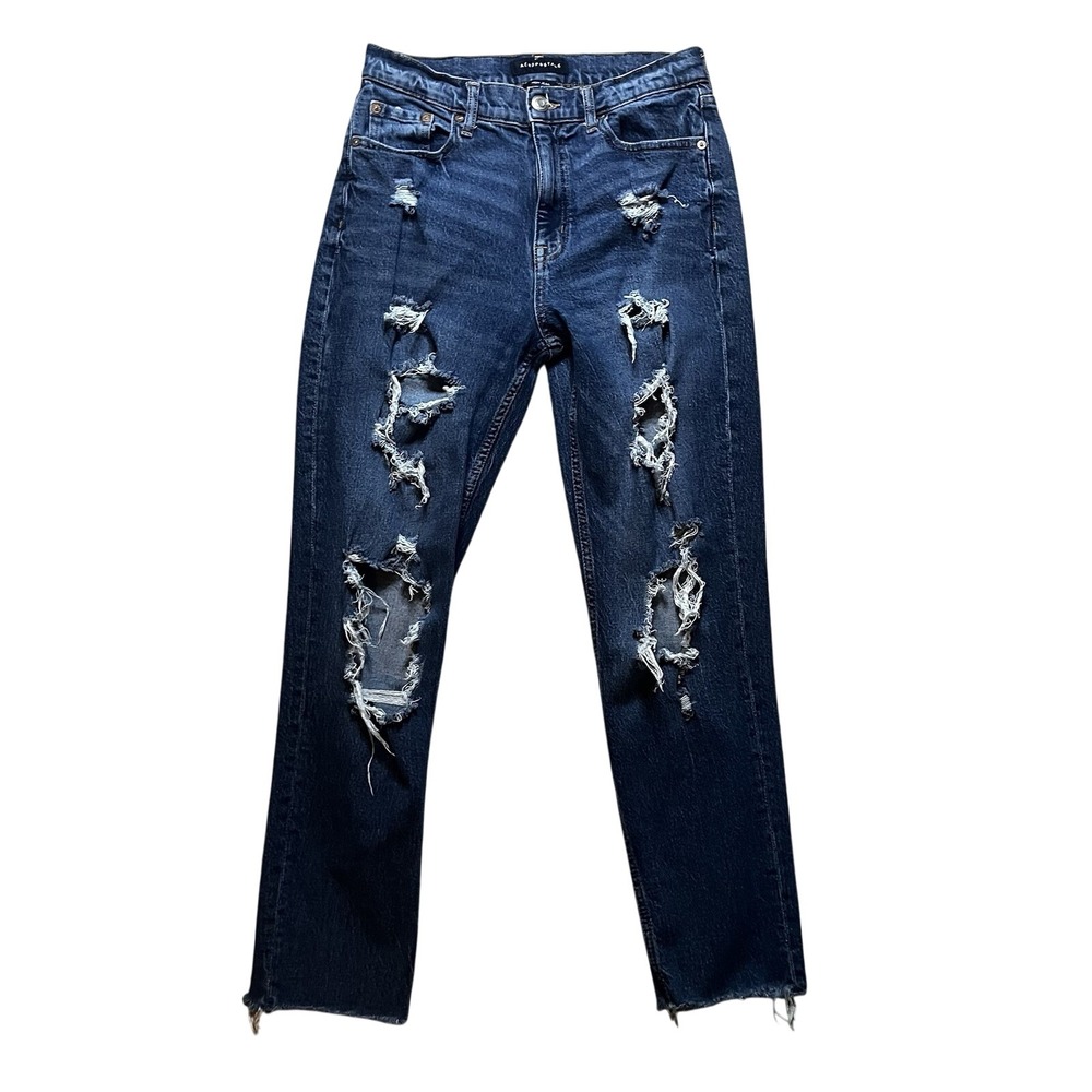 Aeropostale Regular‎ Mom Jeans Women's 6 Distressed